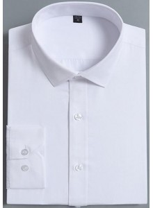 Kısa Kollu Klasik Erkek Gömleği Beyaz  GÖM-07 