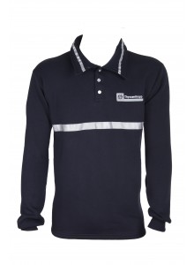 POLO YAKA REFLEKTÖRLÜ LACİVERT  SWEATSHİRT