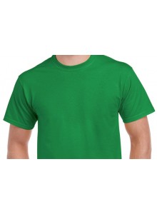 Sıfır Yaka Yeşil Kısa Kollu  Tişört TİŞ-04 