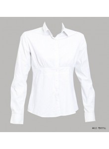 Uzun Kollu Bayan Personel Gömleği Beyaz   GÖM-25 