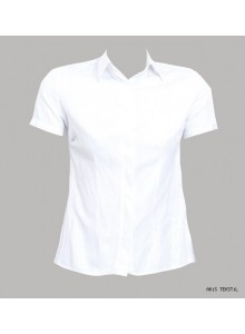 Kısa Kollu Bayan Personel Gömleği Beyaz GÖM-26 