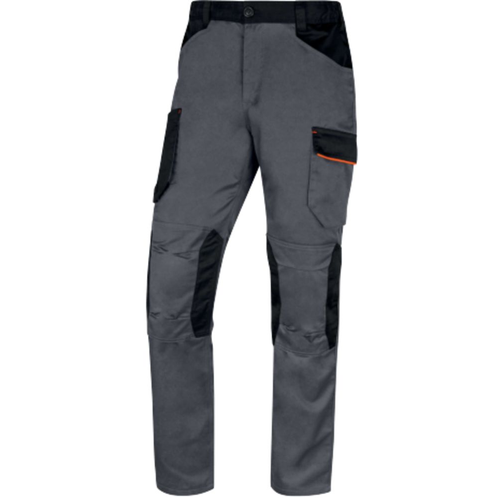 delta plus m2pa3 gri turuncu mach 2 is pantolonu 9 cepli en 14404 dizlik uyumlu
