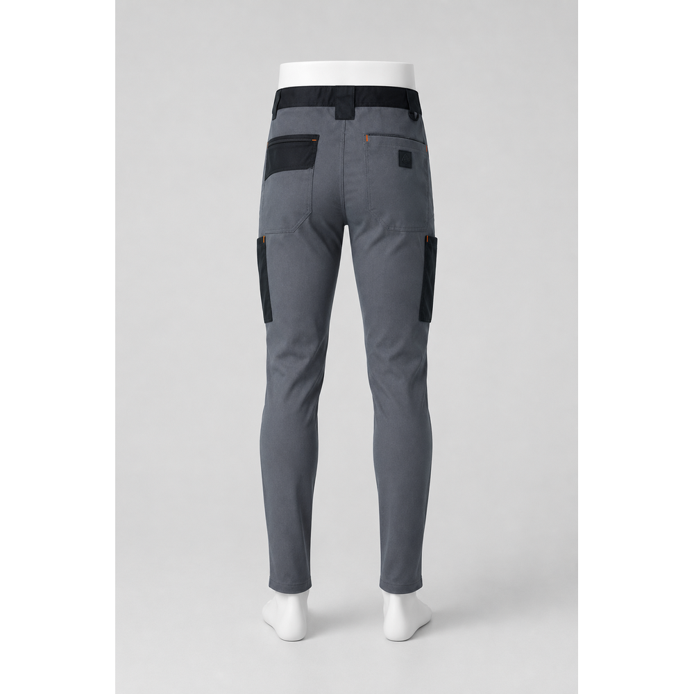 delta plus m2pa3 gri turuncu mach 2 is pantolonu 9 cepli en 14404 dizlik uyumlu