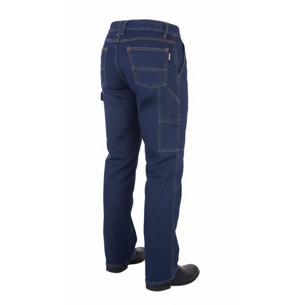 Myform Denver Denim Mavi Kot Pantolon 2150 Myform Denver 2150 mavi kot iş pantolonu kargo cepli ve güçlendirilmiş dikişli model
