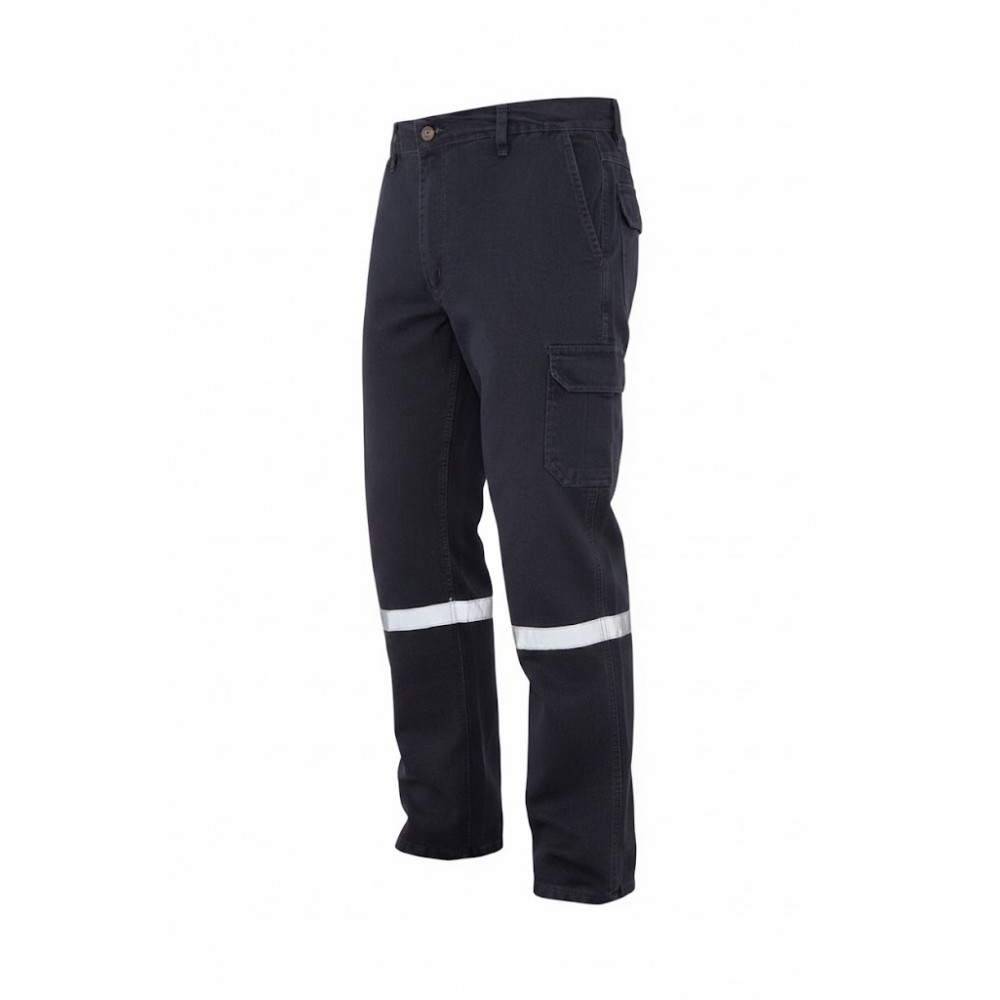 Myform Eco Denim 2955 siyah kot iş pantolonu kargo cepli model