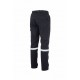 Myform Eco Denim 2955 siyah kot iş pantolonu kargo cepli model