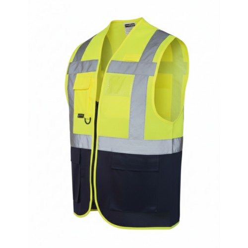 MYFORM OLYMPUS HIGH VIS KONTRAST SARI - LACİVERT İKAZ YELEĞİ(9145) MYFORM OLYMPUS HIGH VIS KONTRAST SARI - LACİVERT İKAZ YELEĞİ(9145)