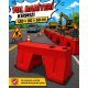 Kırmızı Plastik Yol Bariyeri 120 × 50 × 50 cm yol bariyeri kirmizi 120 x 50 x 50 cm 100 litre su ve kum doldurulabilir plastik trafik bariyeri