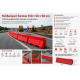 Kırmızı Plastik Yol Bariyeri 150 × 50 × 50 cm yol bariyeri kirmizi 150 x 50 x 50 cm 190 litre su ve kum doldurulabilir plastik trafik bariyeri