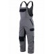 Myform Nova 10112 gri modern fit bahçıvan tipi askılı iş tulumu