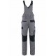 Myform Nova 10112 gri modern fit bahçıvan tipi askılı iş tulumu