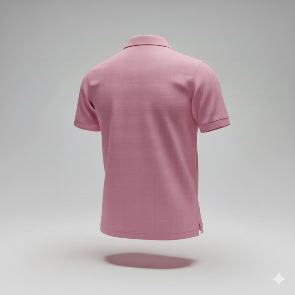 Pembe Kısa Kollu Polo Yaka Lakost Tişört – Güzellik ve Promosyon Kıyafeti