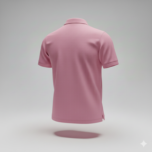 KISA KOLLU PEMBE POLO YAKA LAKOST TSHİRT