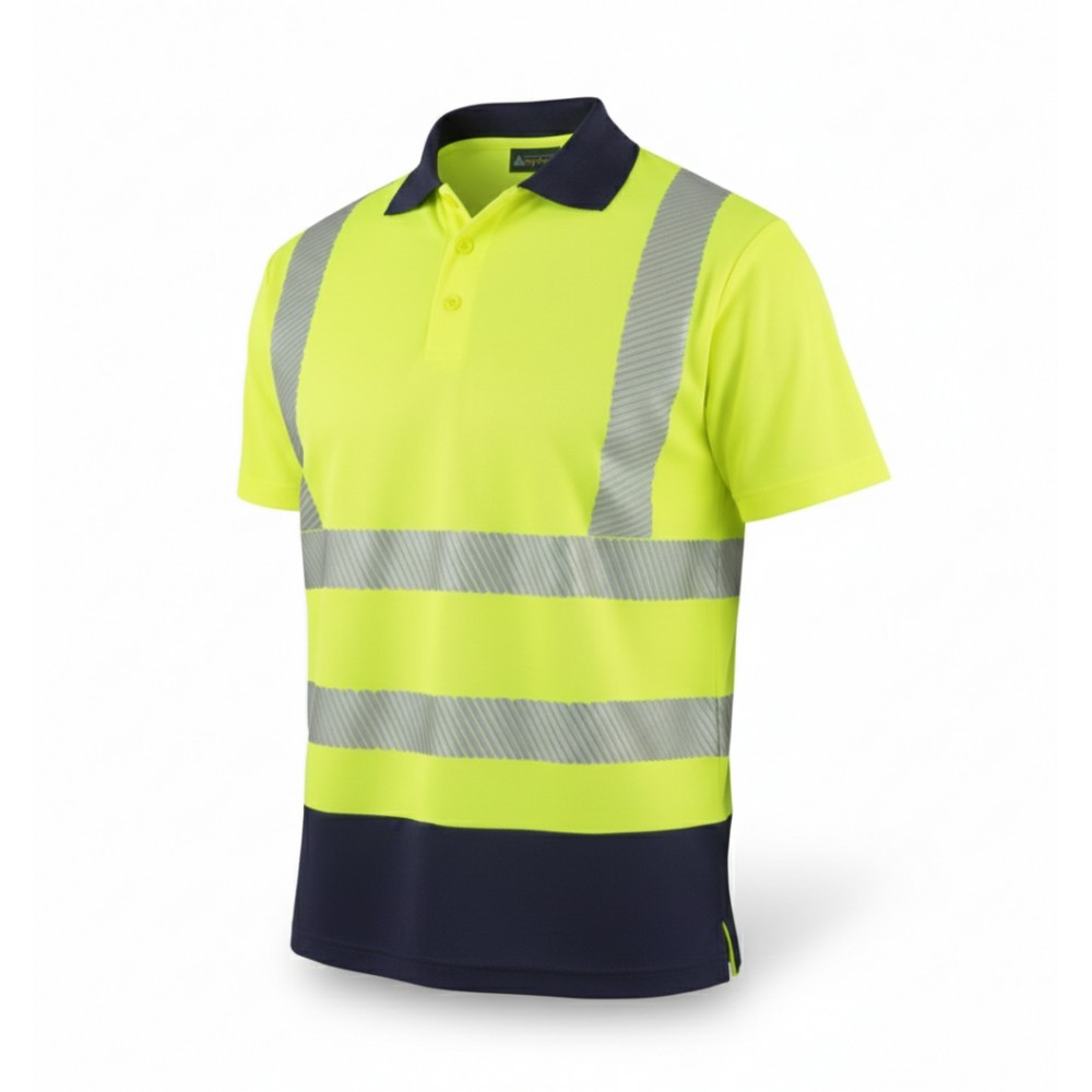 Myform Olympus Safety Comfort kısa kollu polo yaka sarı iş tişörtü