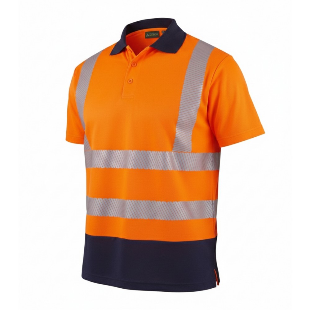 Myform Olympus Safety Comfort kısa kollu polo yaka turuncu iş tişörtü