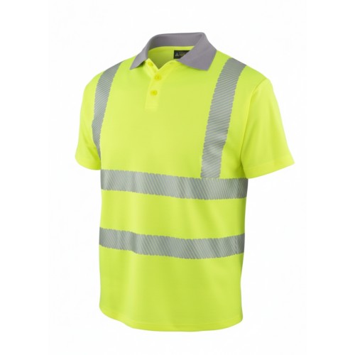 OLYMPUS SAFETY COMFORT KONTRAST RENKLİ SARI POLO TSHIRT(8146)