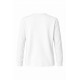 Beyaz bisiklet yaka uzun kollu 2 iplik iş sweatshirt personel forması