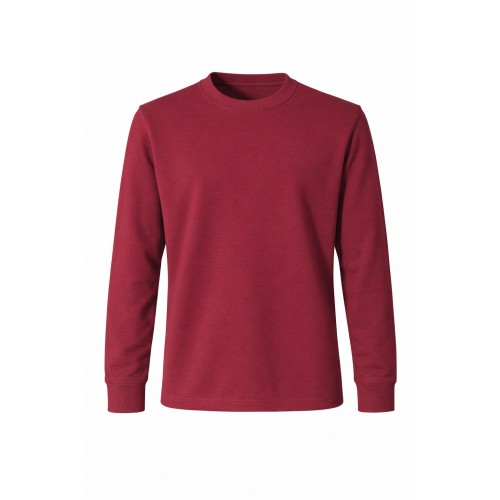  BORDO BİSİKLET YAKA 2 İPLİK SWEATSHİRT