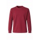 Bordo uzun kollu bisiklet yaka 2 iplik iş sweatshirt personel kıyafeti