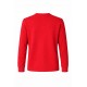 Kırmızı  bisiklet yaka 2 iplik personel iş sweatshirt