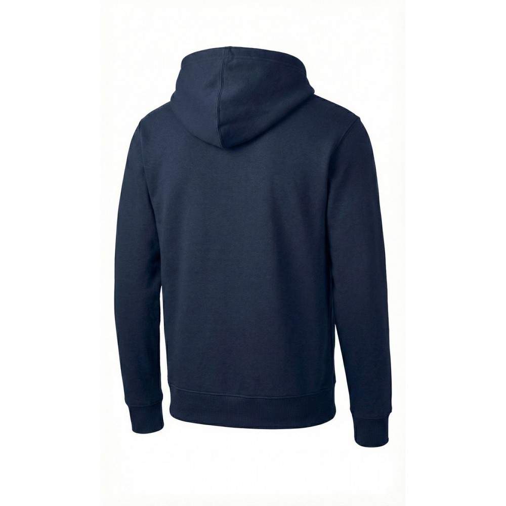 şardonlu 3 iplik kapüşonlu lacivert sweatshirt