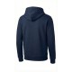 şardonlu 3 iplik kapüşonlu lacivert sweatshirt