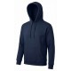 şardonlu 3 iplik kapüşonlu lacivert sweatshirt