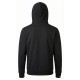 siyah kapüşonlu 3 iplik sweatshirt