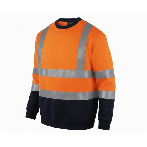 MYFORM OLYMPUS CONTRAST SAFETY TURUNCU SWEATSHIRT (8142)