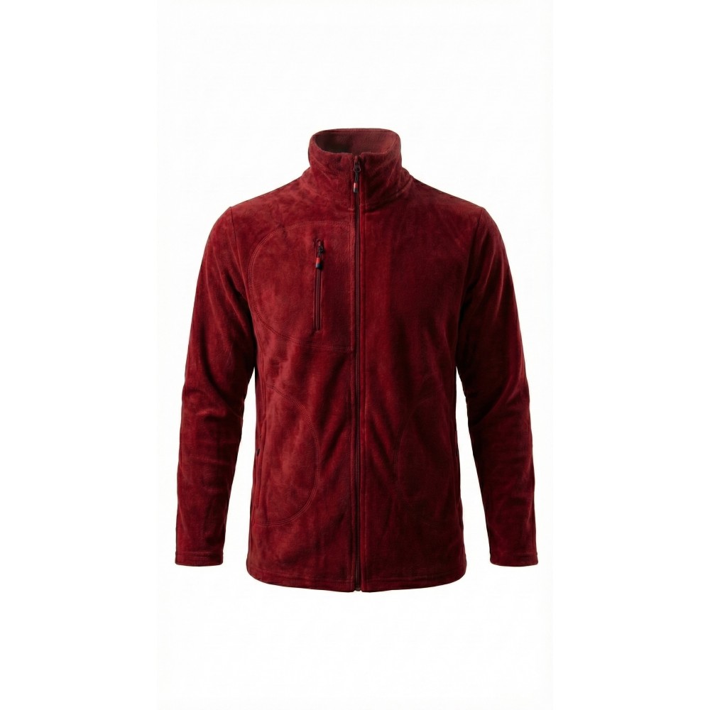 Bordo klasik anti-pilling spor polar 3 cepli iş kıyafeti