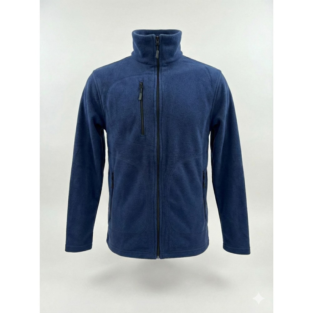 Lacivert klasik anti-pilling spor polar 3 cepli iş kıyafeti