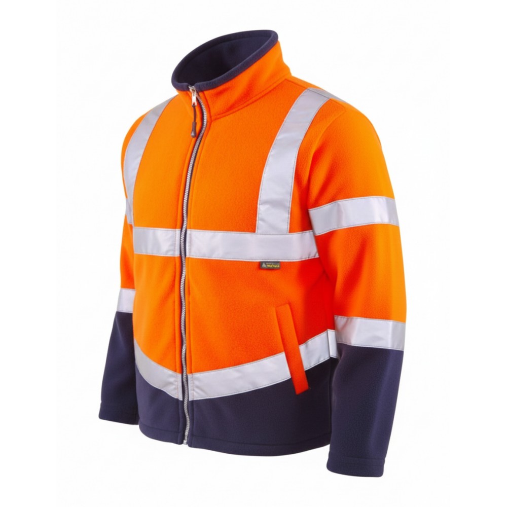 Contrast Safety Turuncu Polar - Myform Olympus Myform Olympus turuncu kontrast yüksek görünürlüklü reflektörlü iş poları