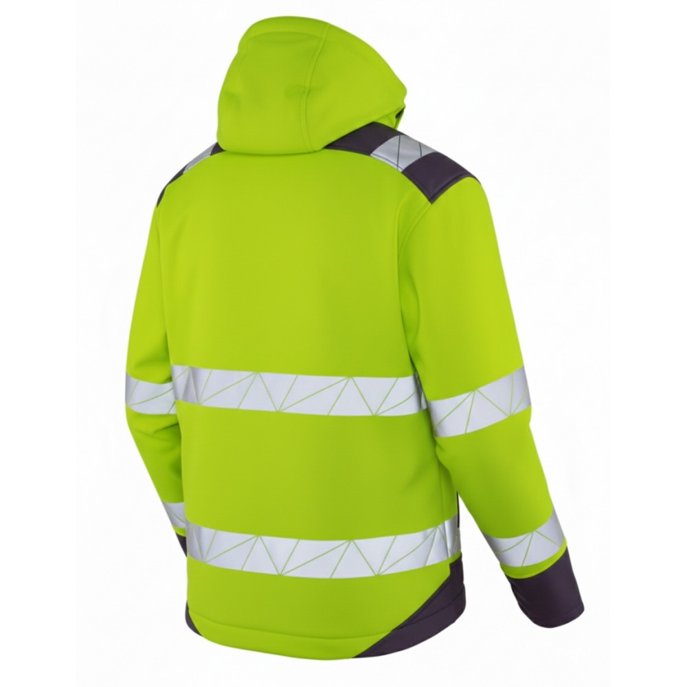 Myform Olympus Hi-Vis sarı renkli termal softshell mont