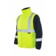 MYFORM Olympus Max-Breathane 4121-R hi-vis 2 in 1 iç yelek çıkarılabilir kollu çift taraflı polar reflektörlü