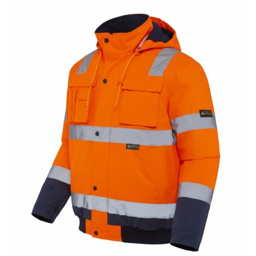MYFORM OLYMPUS MULTI HI-VIS TWO-TONE 2 IN 1 TURUNCU BOMBER CEKET(3126)