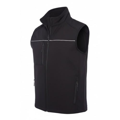 MYFORM SOFTSHELL OUTDOOR SİYAH YELEK (9121)