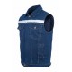 Myform Sona Denim Mavi Kot Yelek 9128 Myform Sona Denim 9128 mavi kot iş yeleği çok cepli model
