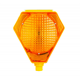 ucgen solar flasor sari led trafik uyari lambasi cift yonlu 4 4 led ip55 solar flasor
