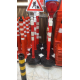 trafik konisi 50 cm tek reflektifli pvc turuncu 4 kose tabanli yol konisi