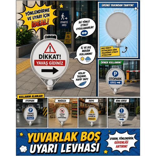 YUVARLAK BOŞ UYARI LEVHASI