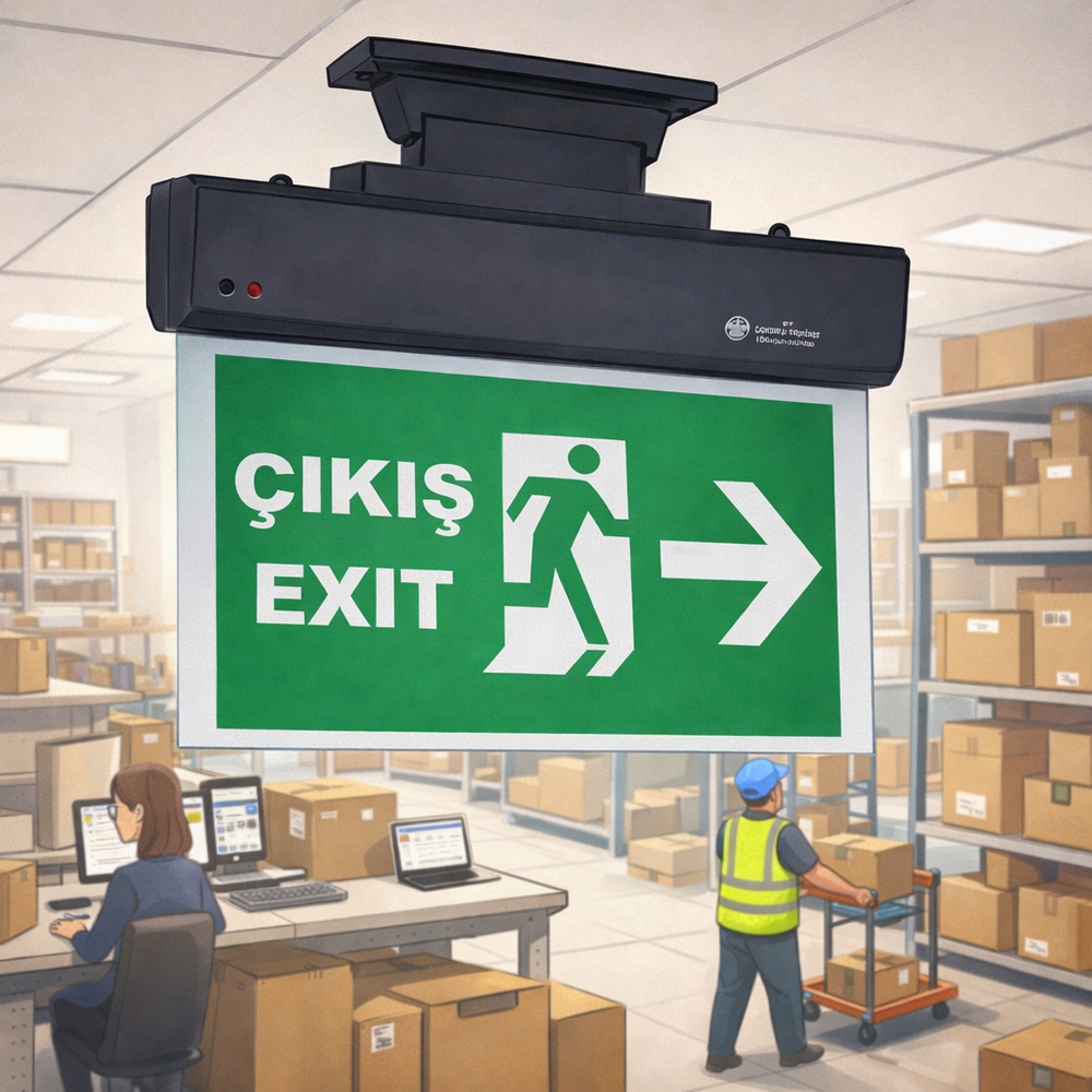 cikis tabelasi ledli tavan tipi sag yon ok 35x35 cm ic mekan yonlendirme