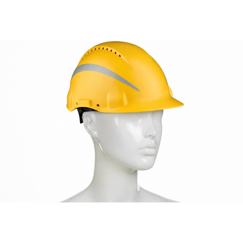 3M G3000 Sarı Ayarlı Baret 3m g3000 ayarli baret sari renk havalandirmali uv stabilize abs is guvenligi bareti