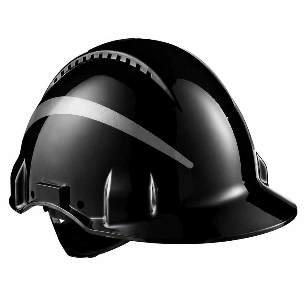3m g3000 ayarli baret siyah renk havalandirmali uv stabilize abs is guvenligi bareti
