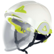 Delta Plus ONYX2 BLANC vizörlü elektrikçi bareti entegre yüz siperi geri çekilebilir polikarbonat vizör ABS çift kabuk D-ONE rotor 53-64 cm beyaz