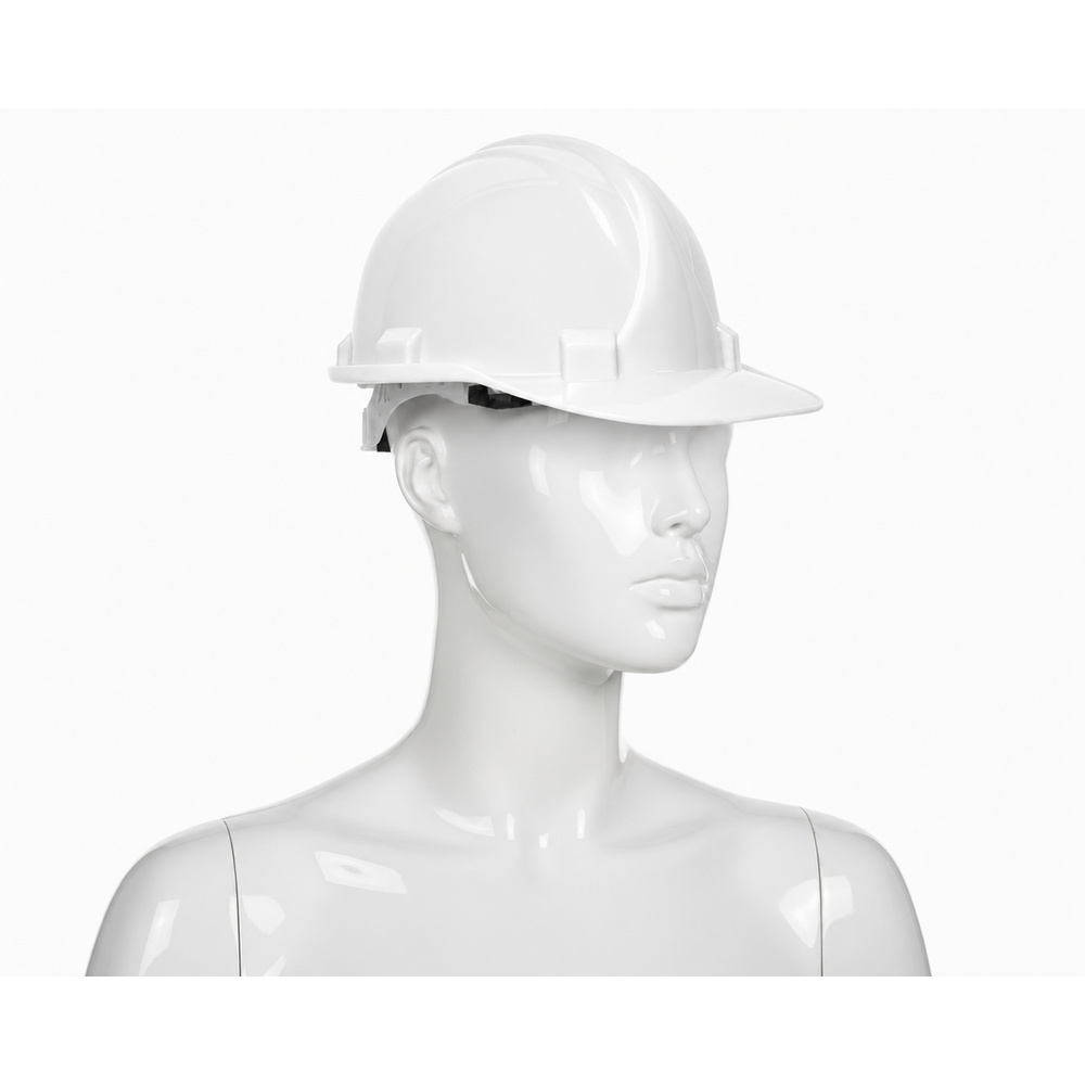 essafe eko beyaz baret en 397 belgeli hdpe is guvenligi bareti 6 nokta iclikli