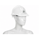 essafe eko beyaz madenci bareti ge 1580 en 397 a1 hdpe 6 nokta iclikli is guvenligi bareti