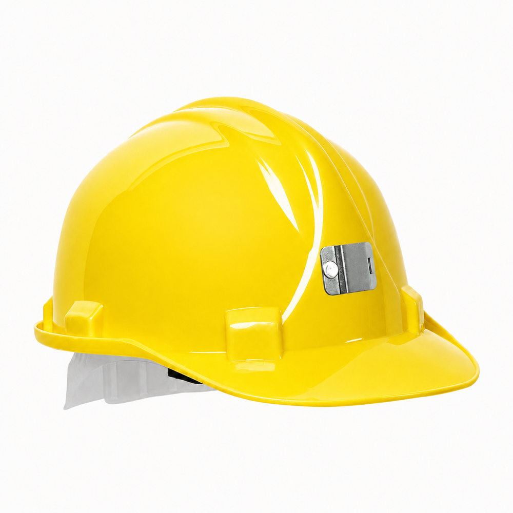 Essafe GE-1580 Sarı HDPE Madenci Bareti essafe eko sari madenci bareti ge 1580 en 397 a1 hdpe 6 nokta iclikli is guvenligi bareti