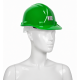 Essafe GE-1580 Yeşil HDPE Madenci Bareti essafe eko yesil madenci bareti ge 1580 en 397 a1 hdpe 6 nokta iclikli is guvenligi bareti