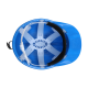 Essafe GE-1580 Mavi HDPE Madenci Bareti essafe eko mavi madenci bareti ge 1580 en 397 a1 hdpe 6 nokta iclikli is guvenligi bareti