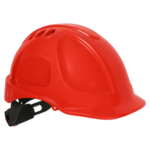 Essafe ABS Mühendis Bareti Kırmızı – Havalandırmalı, Vidalı Ayarlı (EN 397+A1:2012)